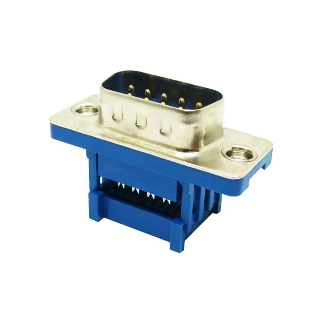 خرید کانکتور D-SUB DB9 فلت خور نری صاف و مادگی صاف